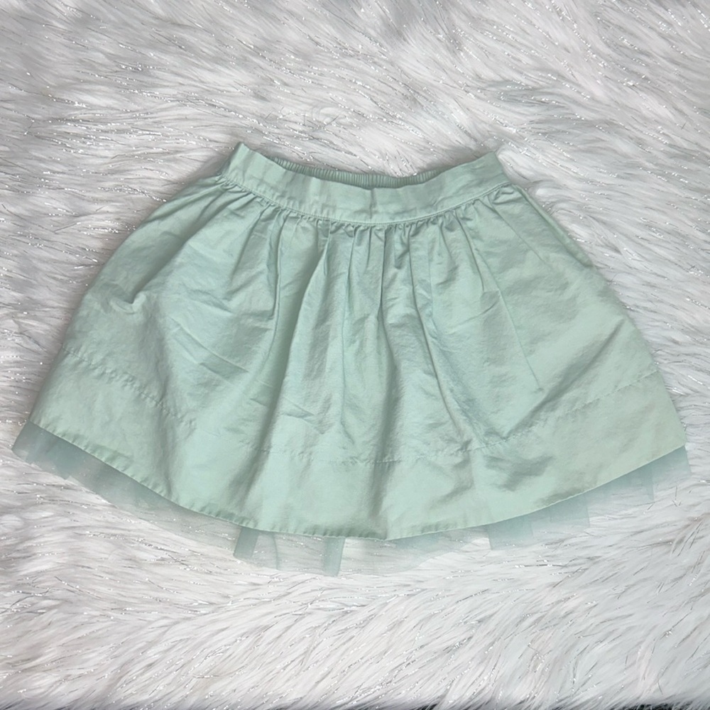 Janie and Jack 4T Mint Tulle Trim Skirt